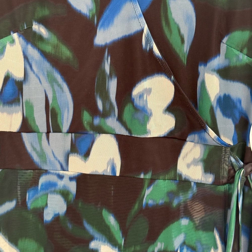 Harlow & Rose Green and Blue Short Sleeve Dress Nwt - Picture 15 of 16